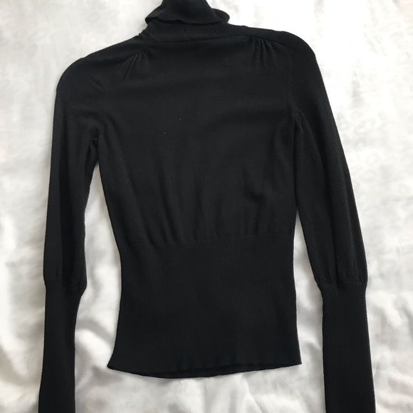 Black Classic Turtle Neck Sweater - Picture 4 of 5